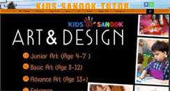 Desktop Screenshot of kidssanooktutor.com